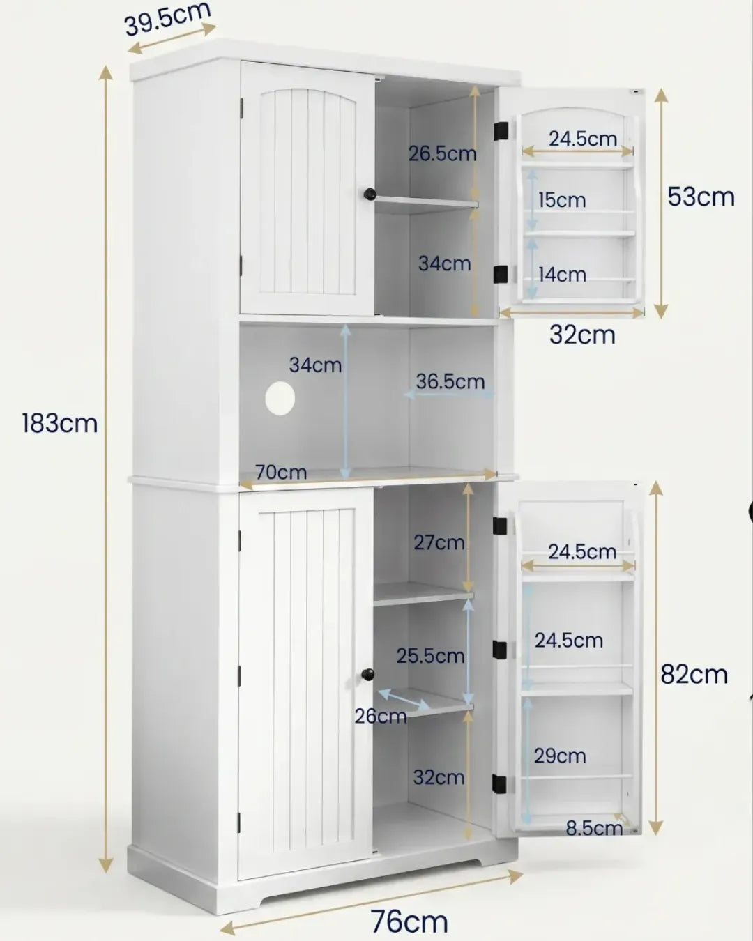 armoire buffet modèle Augustine dimensions
