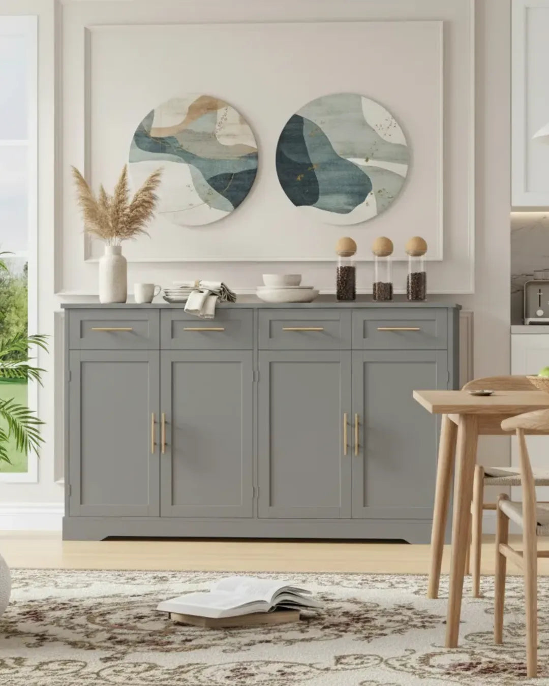 armoire buffet modèle Atlas couleur gris