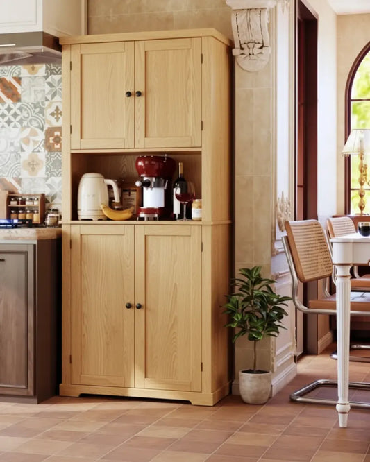 armoire buffet modèle Augustine couleur chêne dans une cuisine