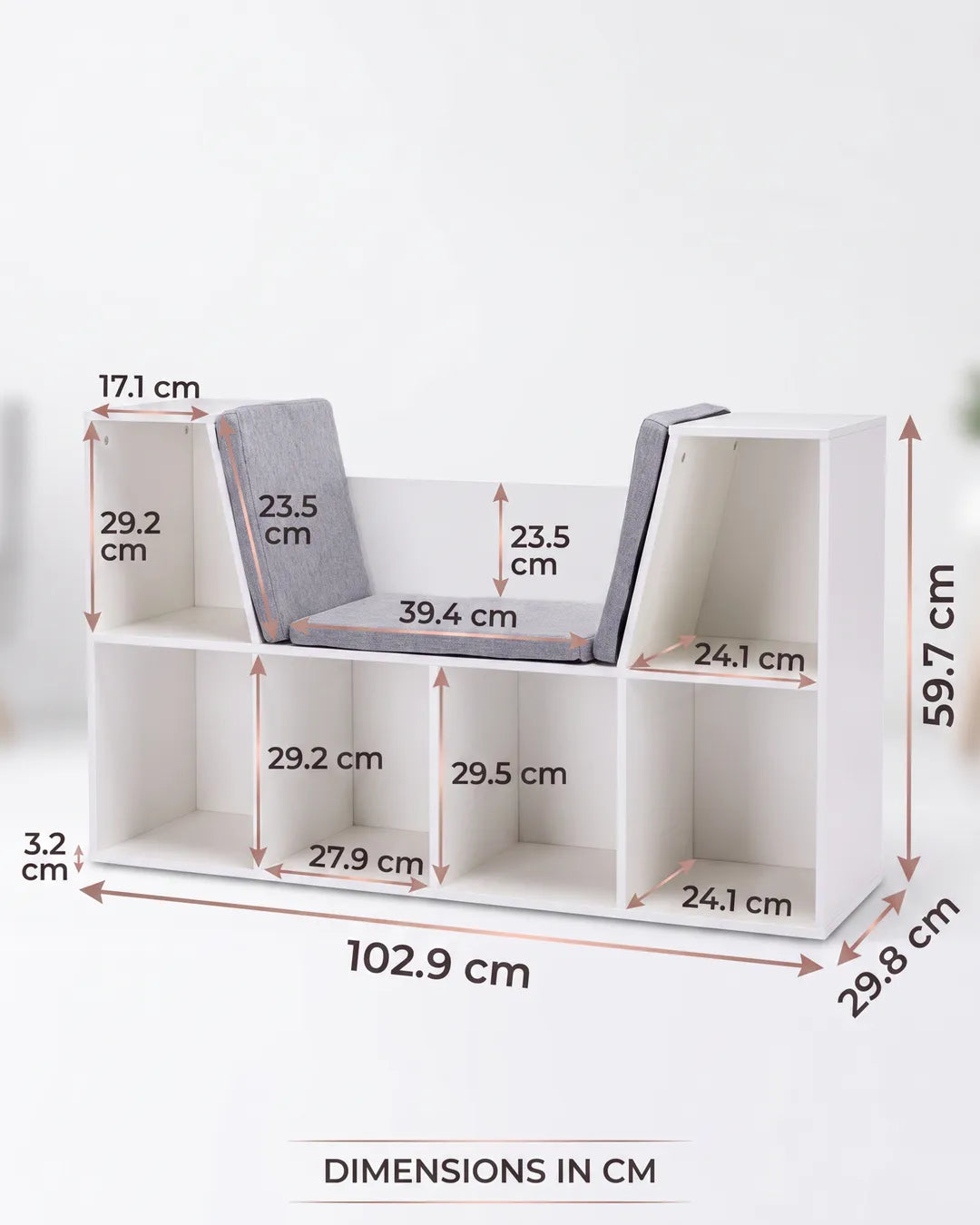 Sirius-La Banquette-Bibliothèque  : Rangement & Coin Lecture